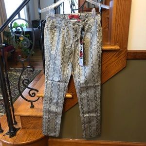 Zanadi NWT Snake Print Super Stretch Skinny Jeans
